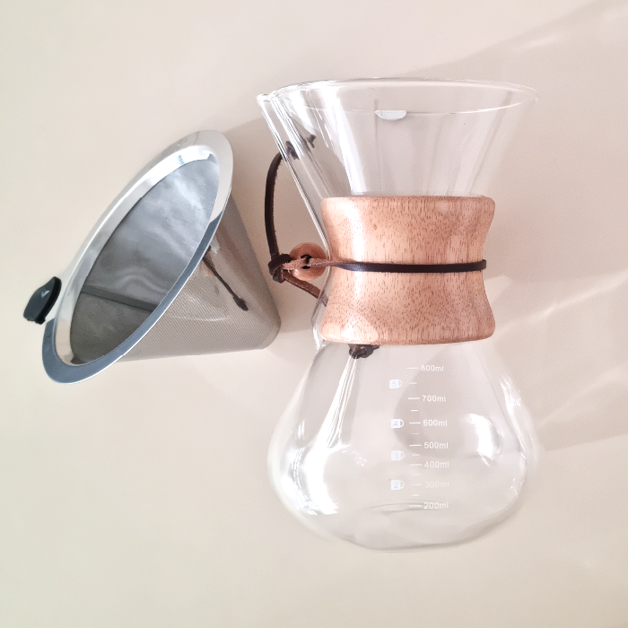 Chemex 6 Tazas Con Filtro Acero