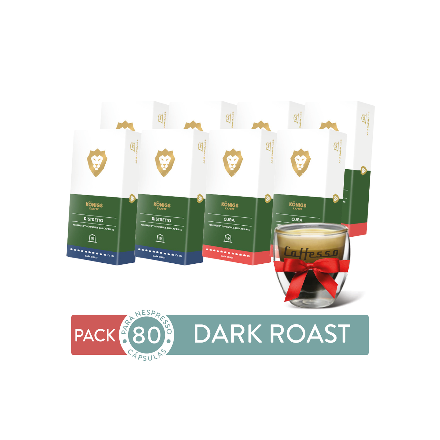 80 Cápsulas Königs Dark Roast