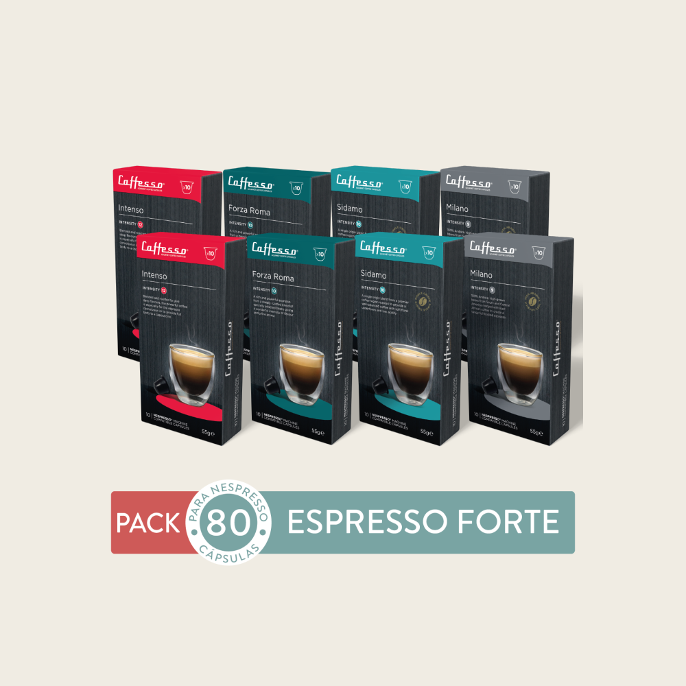 80 Cápsulas de café Espresso Forte