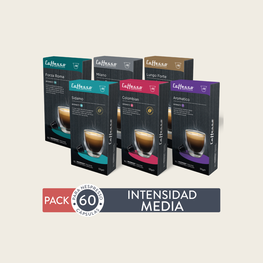 60 Cápsulas de café Intensidad Media
