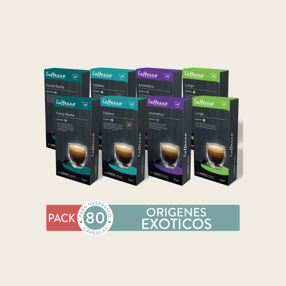80 Cápsulas de café Orígenes Exóticos