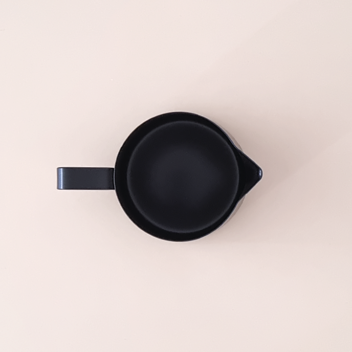 Jarra Acero Negra Para Leche 350 ml