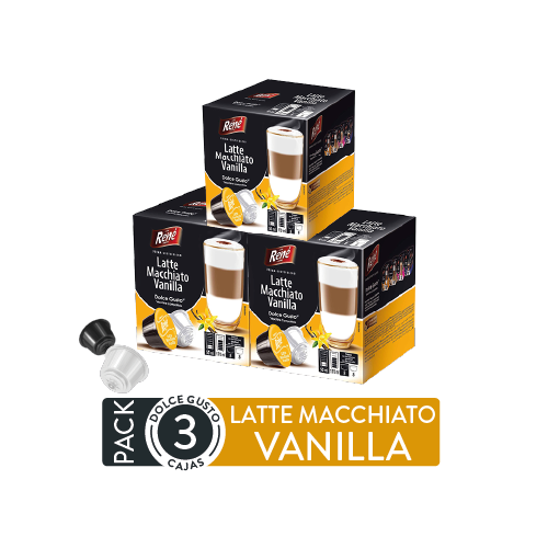 Pack 3 Vanilla Latte Macchiato - Cápsula Dolce Gusto compatible