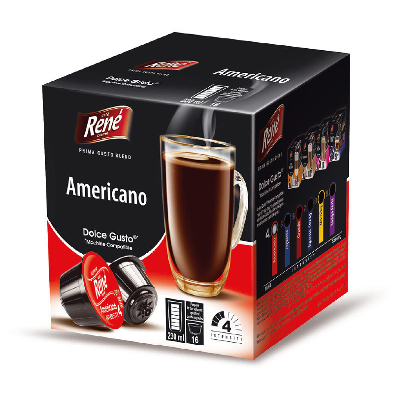 6 cajas René Dolce Gusto Americano (96 cáps.)