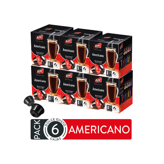 6 cajas René Dolce Gusto Americano (96 cáps.)