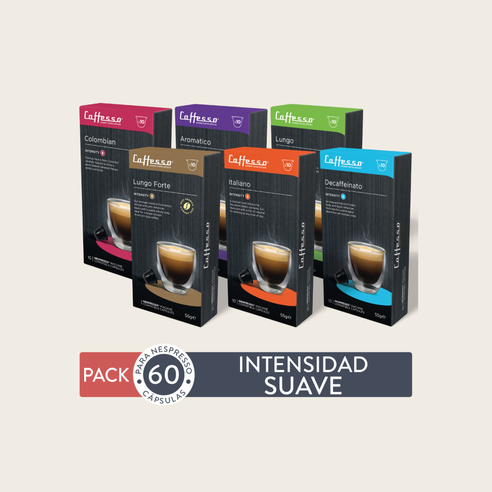60 Cápsulas de café Intensidad Suave