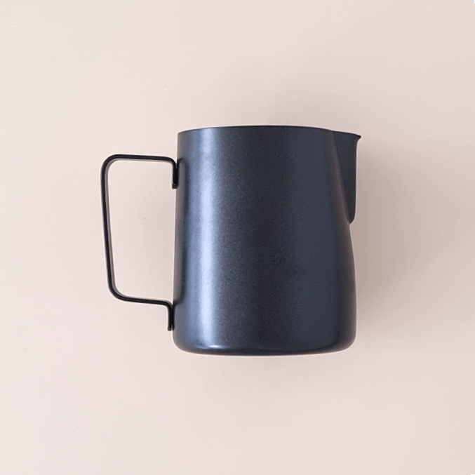 Jarra Acero Negra Para Leche 350 ml