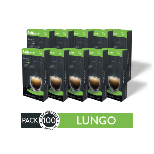 100 Cápsulas De Café Lungo