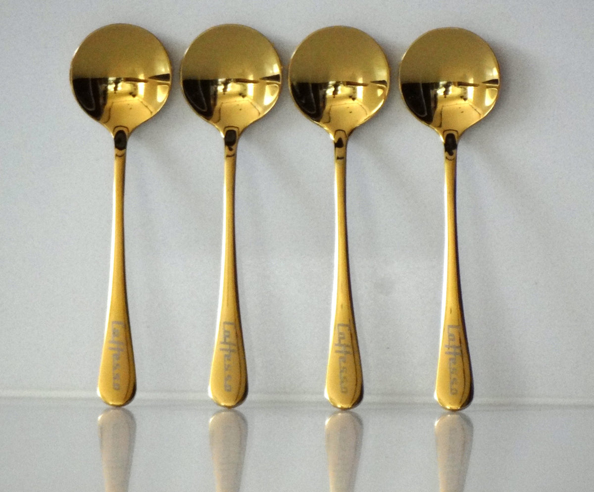 Pack 4 Cucharas Golden Caffesso