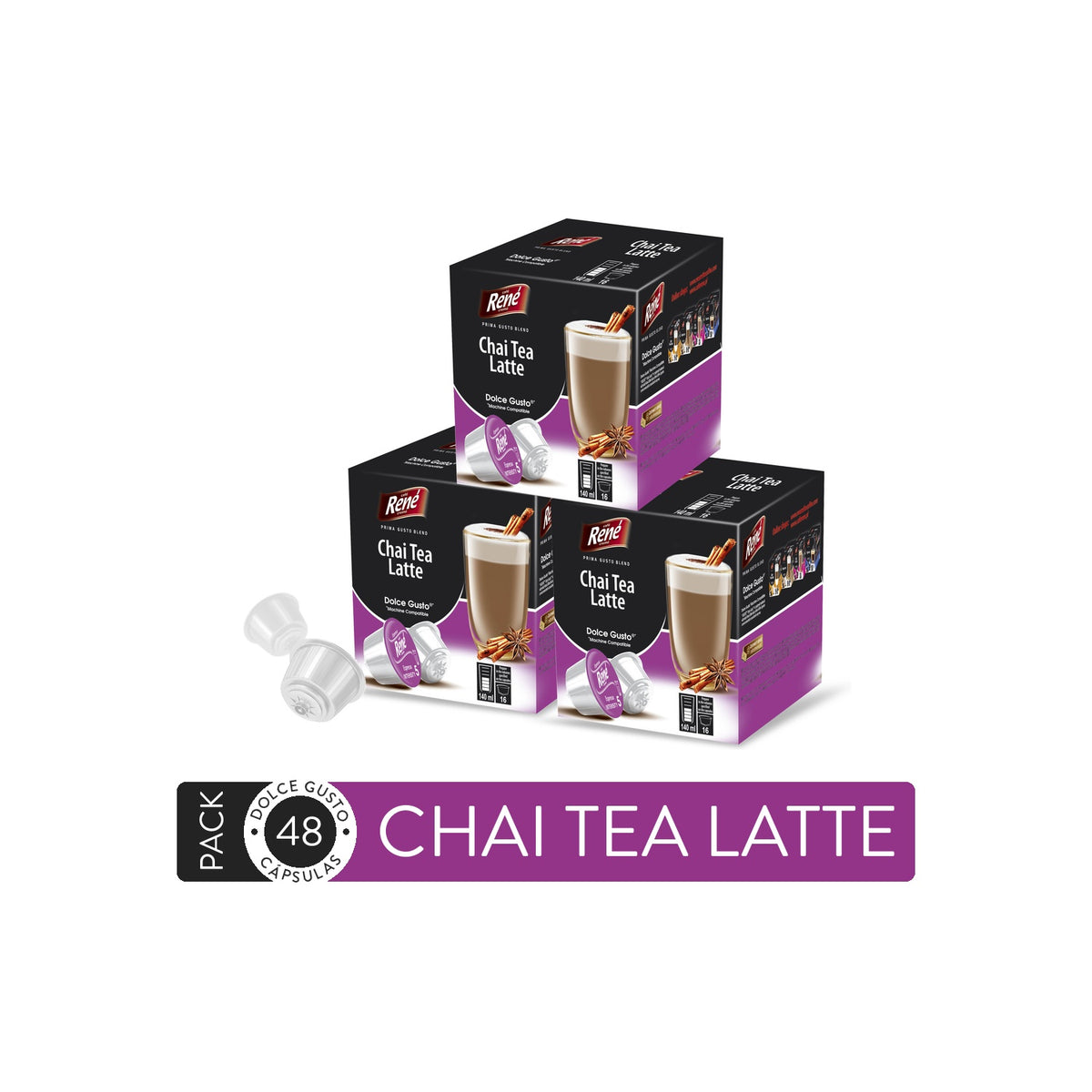 Pack 3 Chai Tea Latte - Cápsula Dolce Gusto compatible
