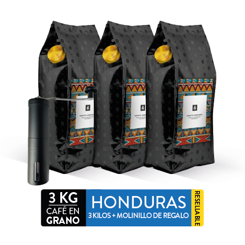 3 kg cafe Honduras + molinillo de regalo